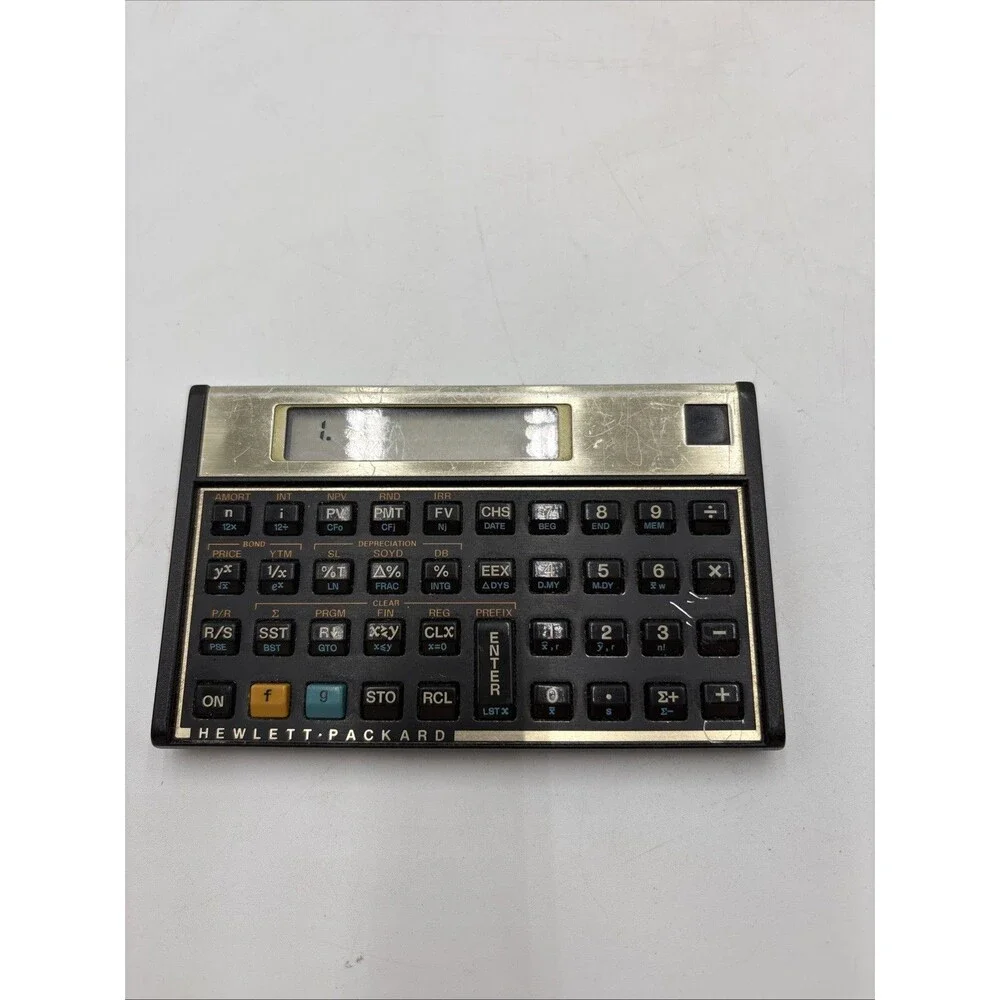 Vintage 1986 HP 12C Financial Calculator - MADE IN USA -